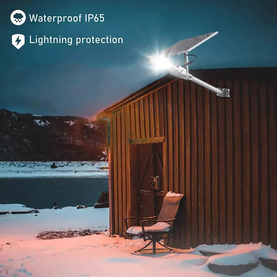 200W Powerful Solar Light Outdoor Solar Street Light 6000mah Waterproof Automatic Dusk to Dawn Street Light For Garage Garden Vibes