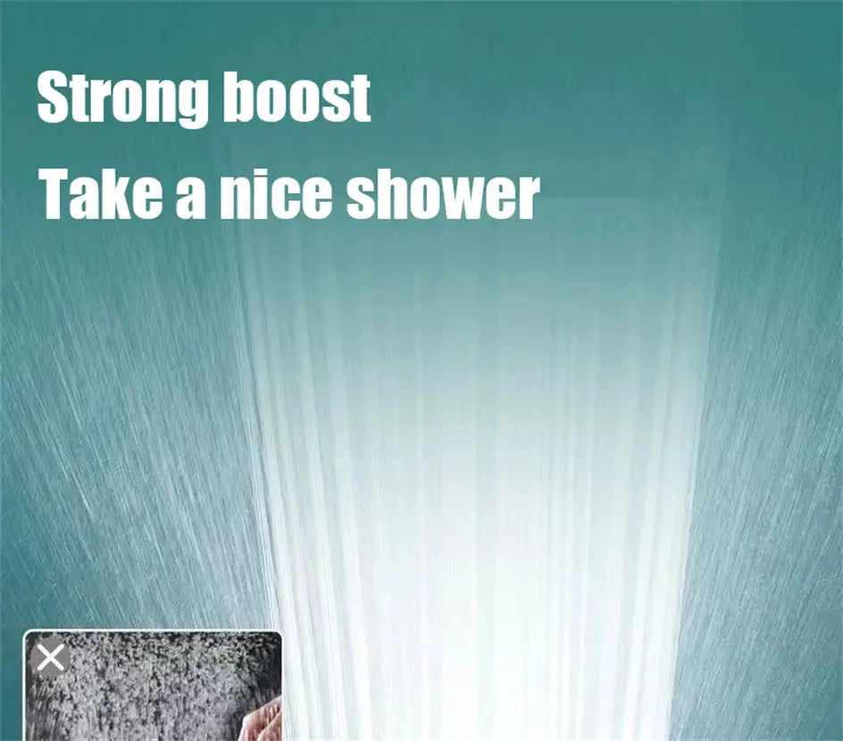 4 Modes Massage Shower Head with Brush Cotton Filters One-click Stop Water Saving High Pressure Handheld Showerhead for Bathroo Vibes