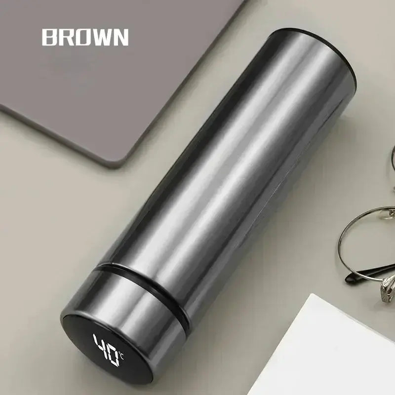 500ml Stainless Steel Thermos Bottle with Digital Temperature Display LED Intelligent Temperature Measurement Cup Vacuum Flask Vibes