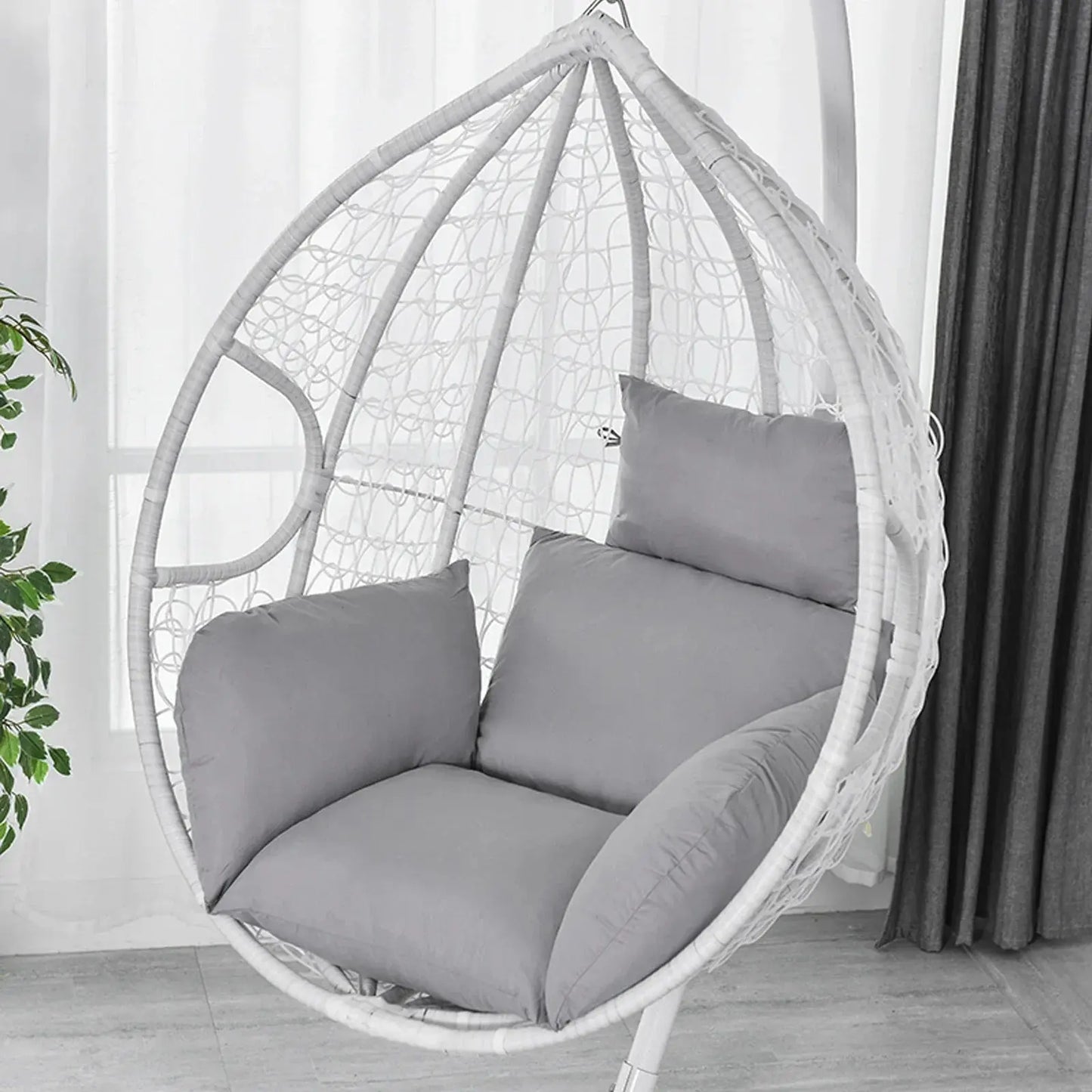 6D Black/Gray Aerial Cotton Cushion For Hanging Chairs Cushion Hanging Chair Cushion Swing Hanging Chair Vibes