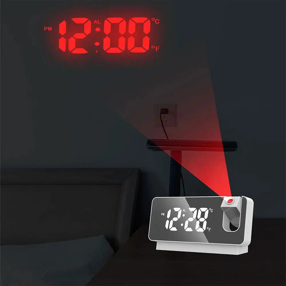 Horloge numérique avec projecteur 180 degrés Vibes