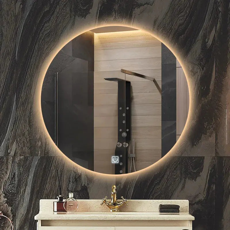 Miroir LED Circulaire de salle de bain - 40cm Vibes