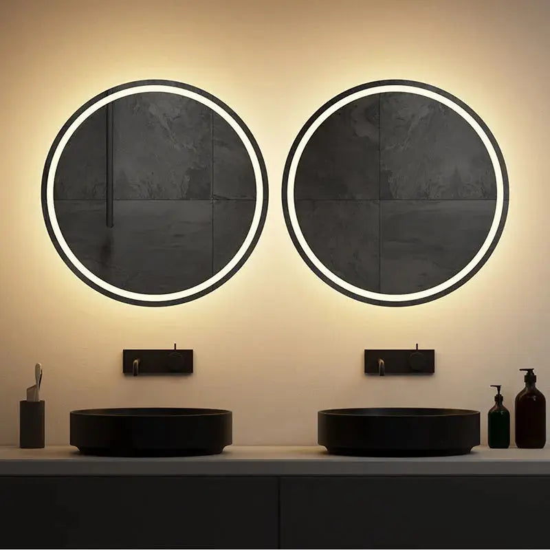 Miroir LED Circulaire de salle de bain - 40cm Vibes