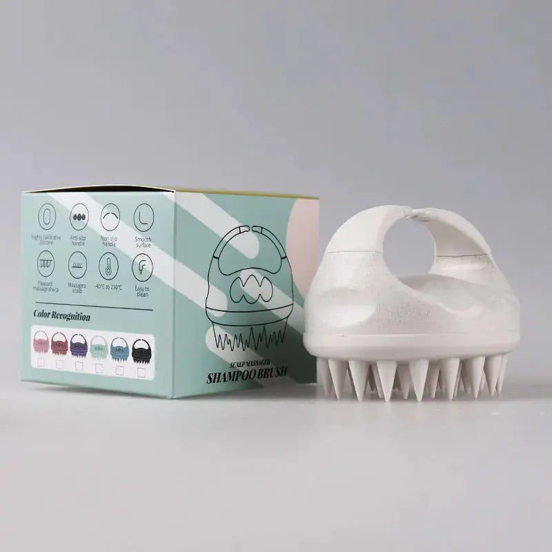 Scalp Brush Massager Sculp Scrubber Brush Wheat Straw Biodegradable Silicone Shampoo Brush Hair Scalp Massager For Hair Growth Vibes