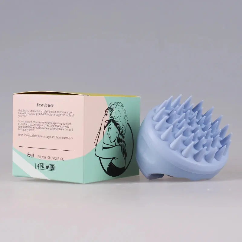 Scalp Brush Massager Sculp Scrubber Brush Wheat Straw Biodegradable Silicone Shampoo Brush Hair Scalp Massager For Hair Growth Vibes