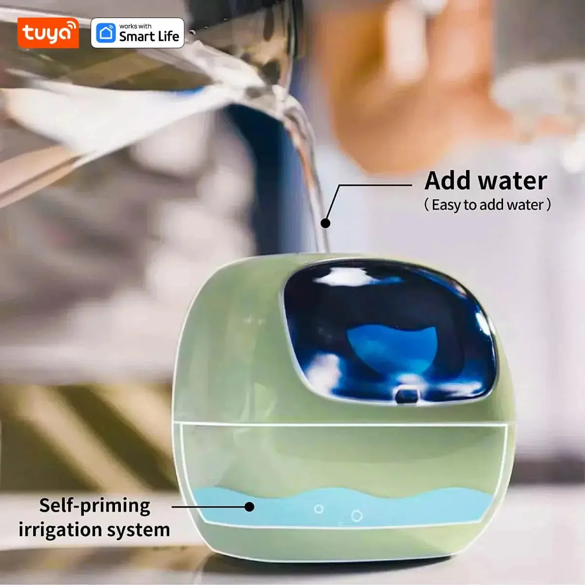 Tuya Ivy Smart Planter,Endless Fun Over 49 Rich Expressions,7 smart sensors,AI Chips Make Raising Plants Easy and Fun Vibes