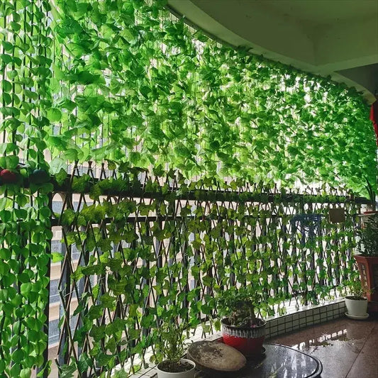 11M Artificial Plant Green Ivy Leaf Garland Fake Plant Creeper Hanging Vine Outdoor DIY Garden Wall Wedding Party Home Decor Vibes