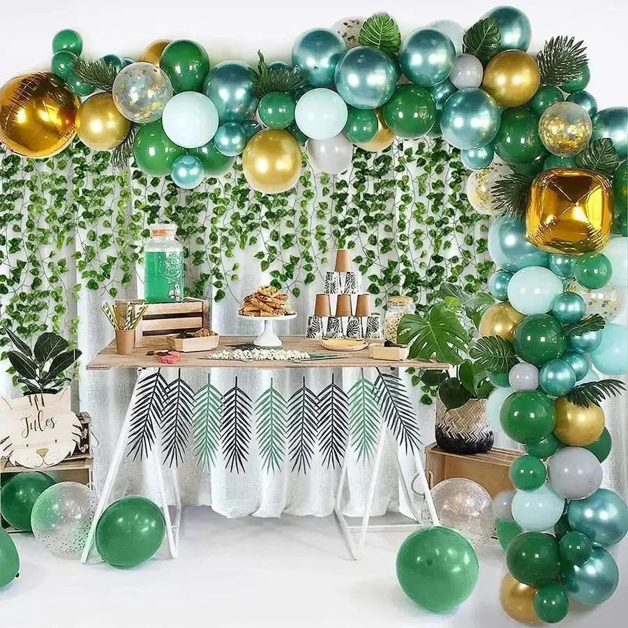 11M Artificial Plant Green Ivy Leaf Garland Fake Plant Creeper Hanging Vine Outdoor DIY Garden Wall Wedding Party Home Decor Vibes