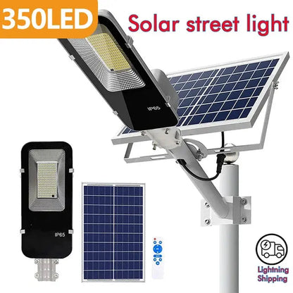 200W Powerful Solar Light Outdoor Solar Street Light 6000mah Waterproof Automatic Dusk to Dawn Street Light For Garage Garden Vibes
