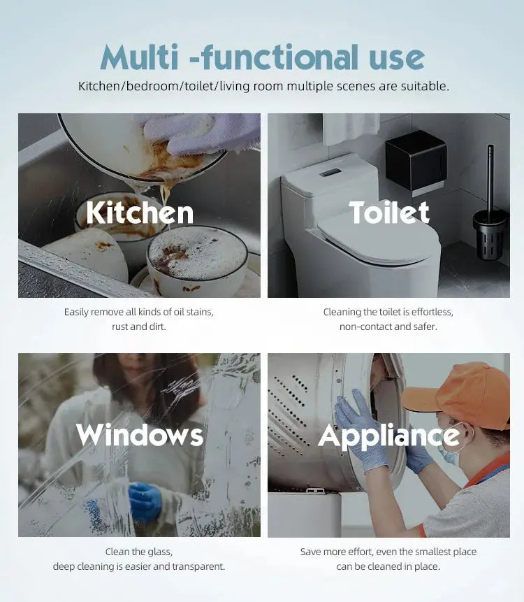 3-in-1 Multifunctional Electric Brush for Cleaning Sinks, Windows, Etc.-USB Charging, Rotating Sponge and Wire Brush Vibes