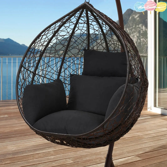 6D Black/Gray Aerial Cotton Cushion For Hanging Chairs Cushion Hanging Chair Cushion Swing Hanging Chair Vibes