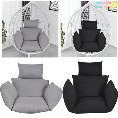 6D Black/Gray Aerial Cotton Cushion For Hanging Chairs Cushion Hanging Chair Cushion Swing Hanging Chair Vibes