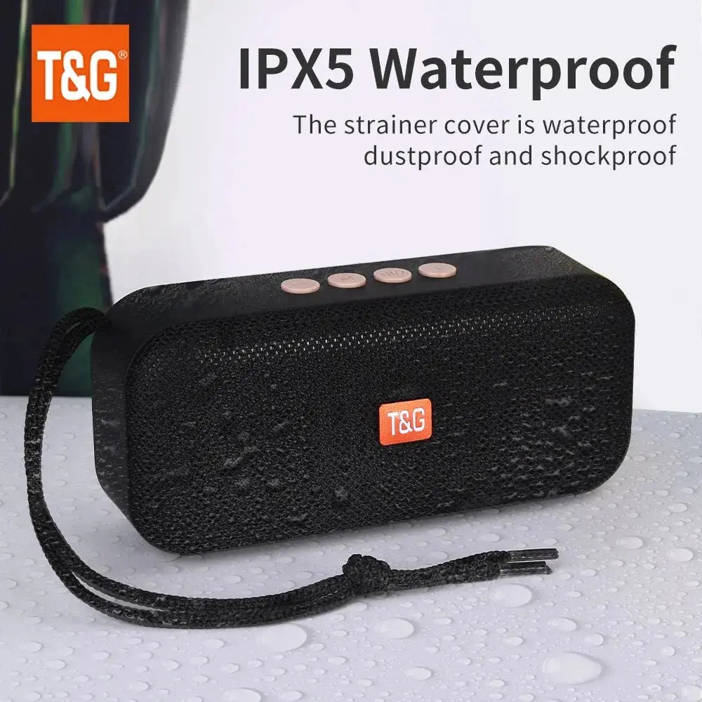 Bluetooth Speaker TG516 Portable Mini Wireless Soundbar Outdoor Indoor Subwoofer Loudspeaker Support TF Card FM Radio Waterproof Vibes