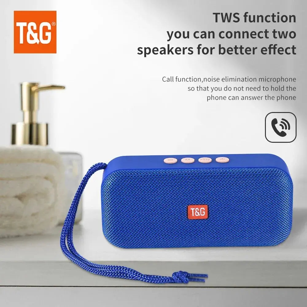 Bluetooth Speaker TG516 Portable Mini Wireless Soundbar Outdoor Indoor Subwoofer Loudspeaker Support TF Card FM Radio Waterproof Vibes