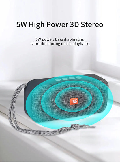 Bluetooth Speaker TG516 Portable Mini Wireless Soundbar Outdoor Indoor Subwoofer Loudspeaker Support TF Card FM Radio Waterproof Vibes