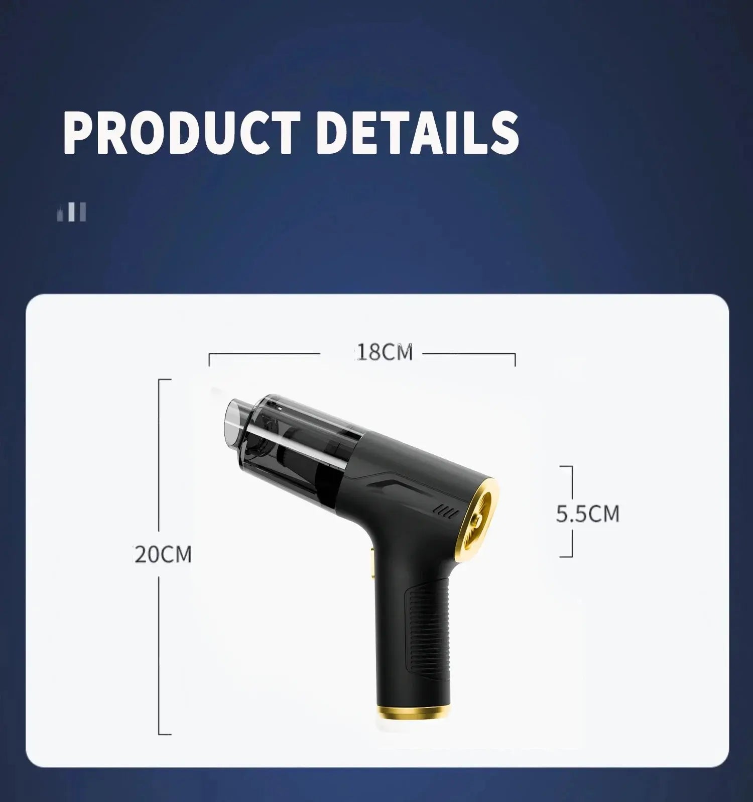 CENRR 98000PA Mini Car Vacuum Cleaner Cordless Powerful Wireless Car Cleaner HandHeld Portable Vacuum Cleaner Air Gun Vibes