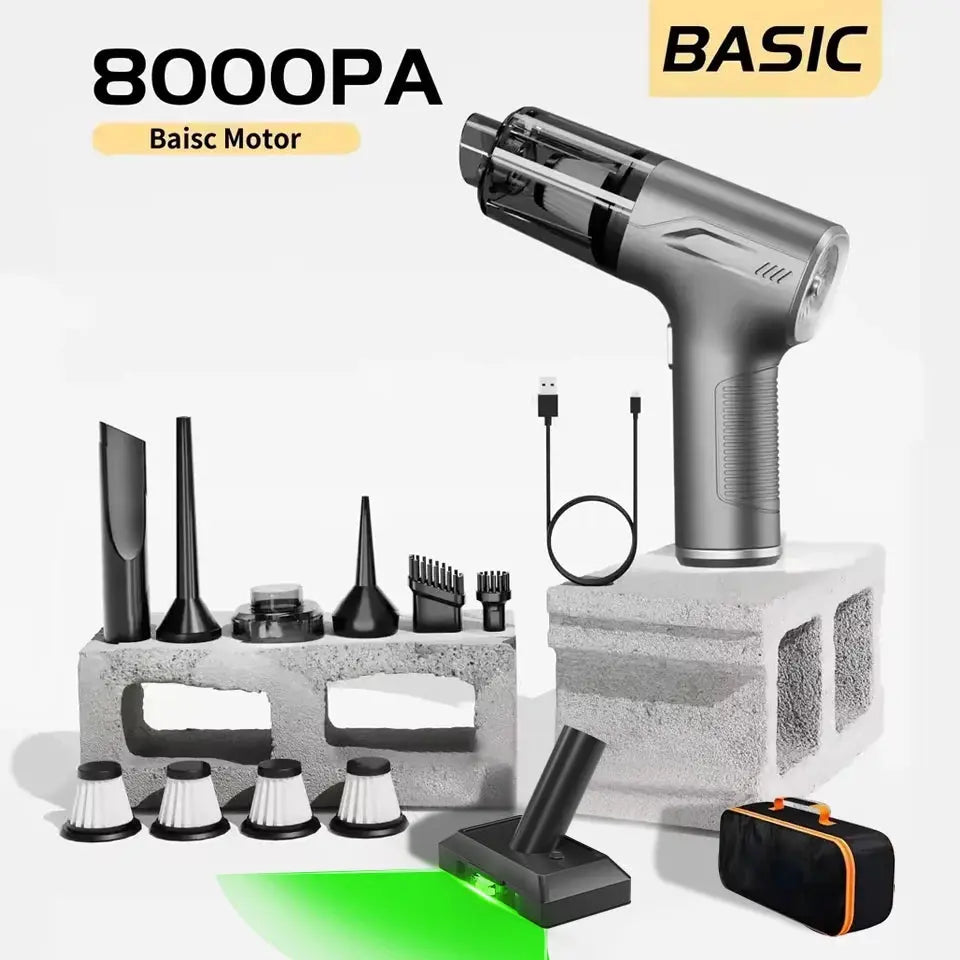 CENRR 98000PA Mini Car Vacuum Cleaner Cordless Powerful Wireless Car Cleaner HandHeld Portable Vacuum Cleaner Air Gun Vibes