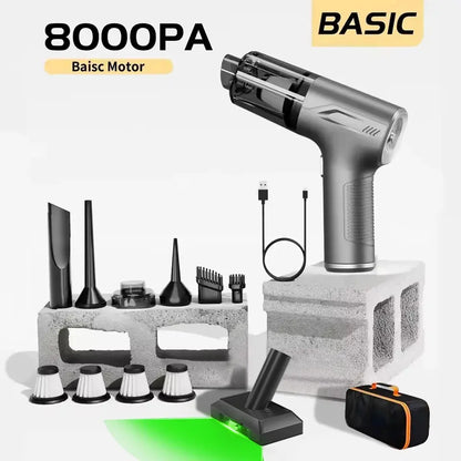 CENRR 98000PA Mini Car Vacuum Cleaner Cordless Powerful Wireless Car Cleaner HandHeld Portable Vacuum Cleaner Air Gun Vibes