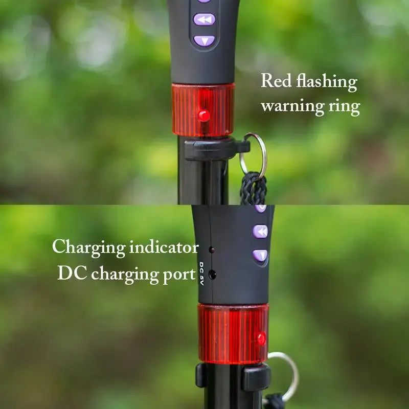 Canne de marche pliable avec lumière LED Vibes