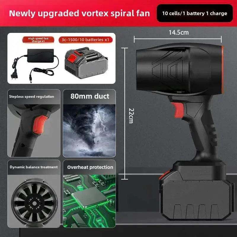 Industrial Grade Portable Wireless Electric Blower Dust Remover Two-In-One Leaf Blower Snow Removal Tool From China Mainland Vibes