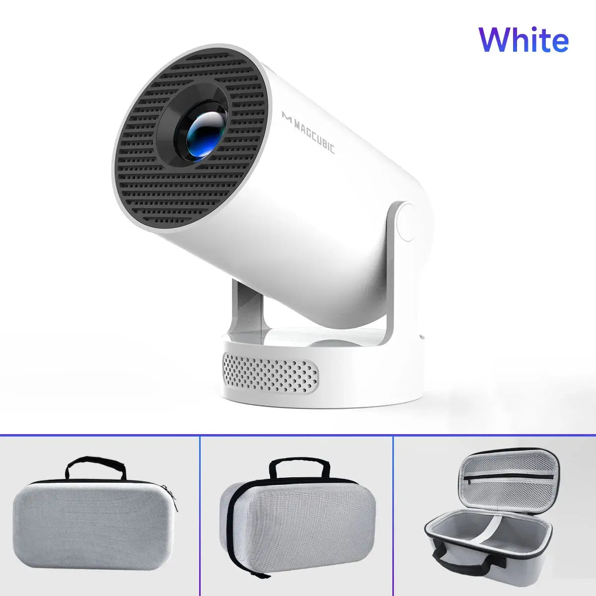 Magcubic 4K HY300 Pro + Projector Built in 5W Speaker 1280*720P Android 11 8000 Lumens Wifi6 BT5.4 Outdoor Portable Projector Vibes