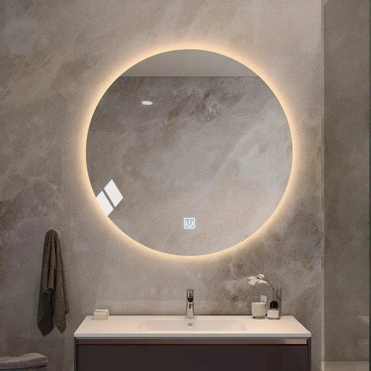 Miroir LED Circulaire de salle de bain - 40cm Vibes