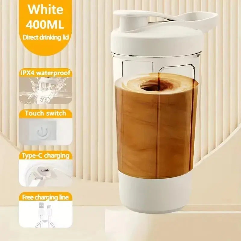 New Self-Stirring Shaker Cup Automatic Stirring Cup for Protein Shakes and Meal Usb Rechargeable Shaker Portable Mixing Cups Vibes