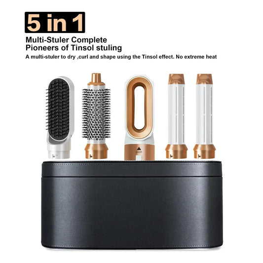 Professional 5 in 1 Hair Dryer Hot Air Comb Curler For Dyson Airwrap Hair Dryer Styling Tool Hair Straightener Hairdressing Tool Vibes